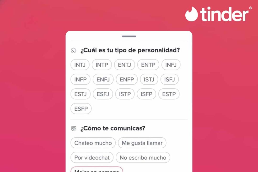 Tipos de personalidad en Tinder qué significa ESTJ ISTP ENTP INTP