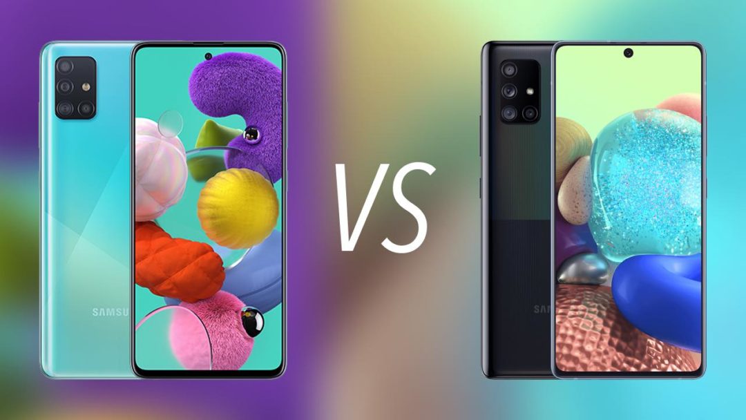 samsung a51vs vivo v20