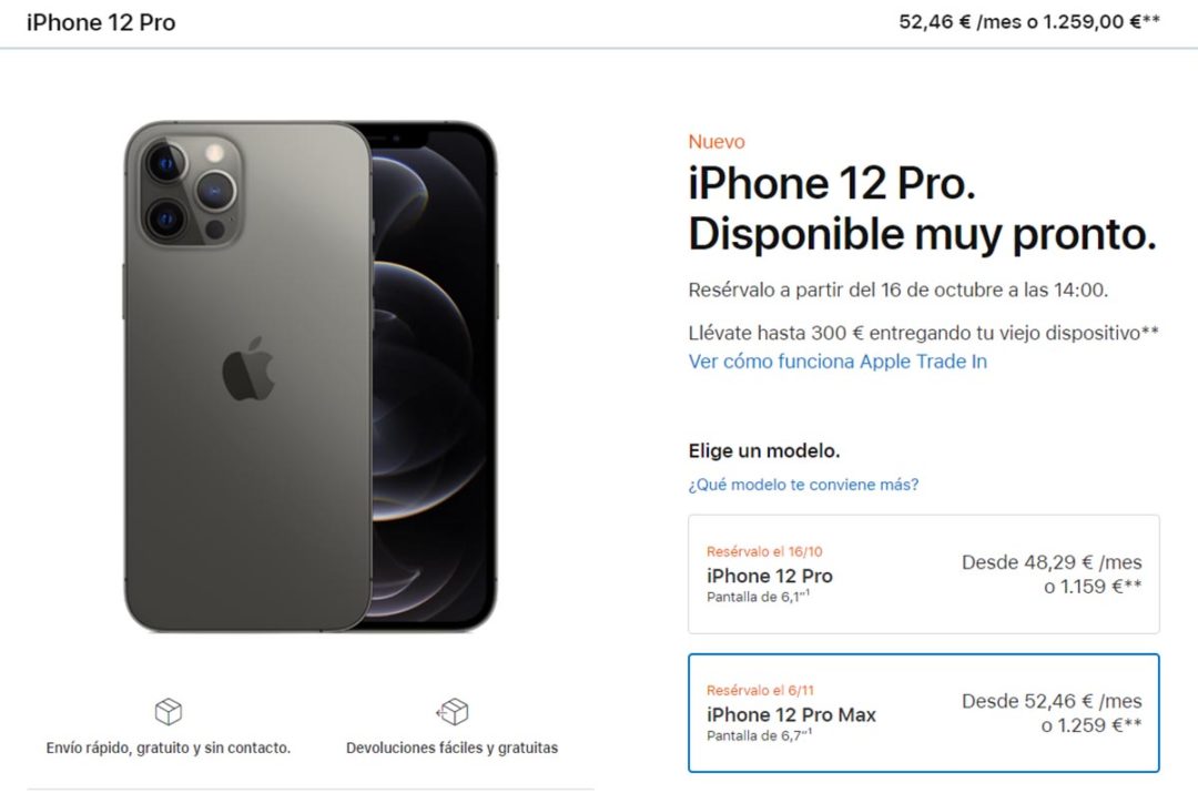 Así son los iPhone 12 Pro y 12 Pro Max, más grandes y con mejor cámara